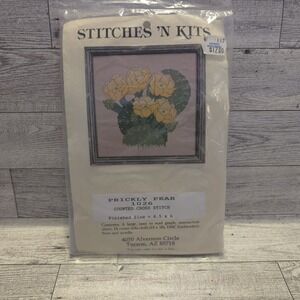 Stitches N Kits Prickly Pear Counted Cross Stitch Kit 1986 Sealed